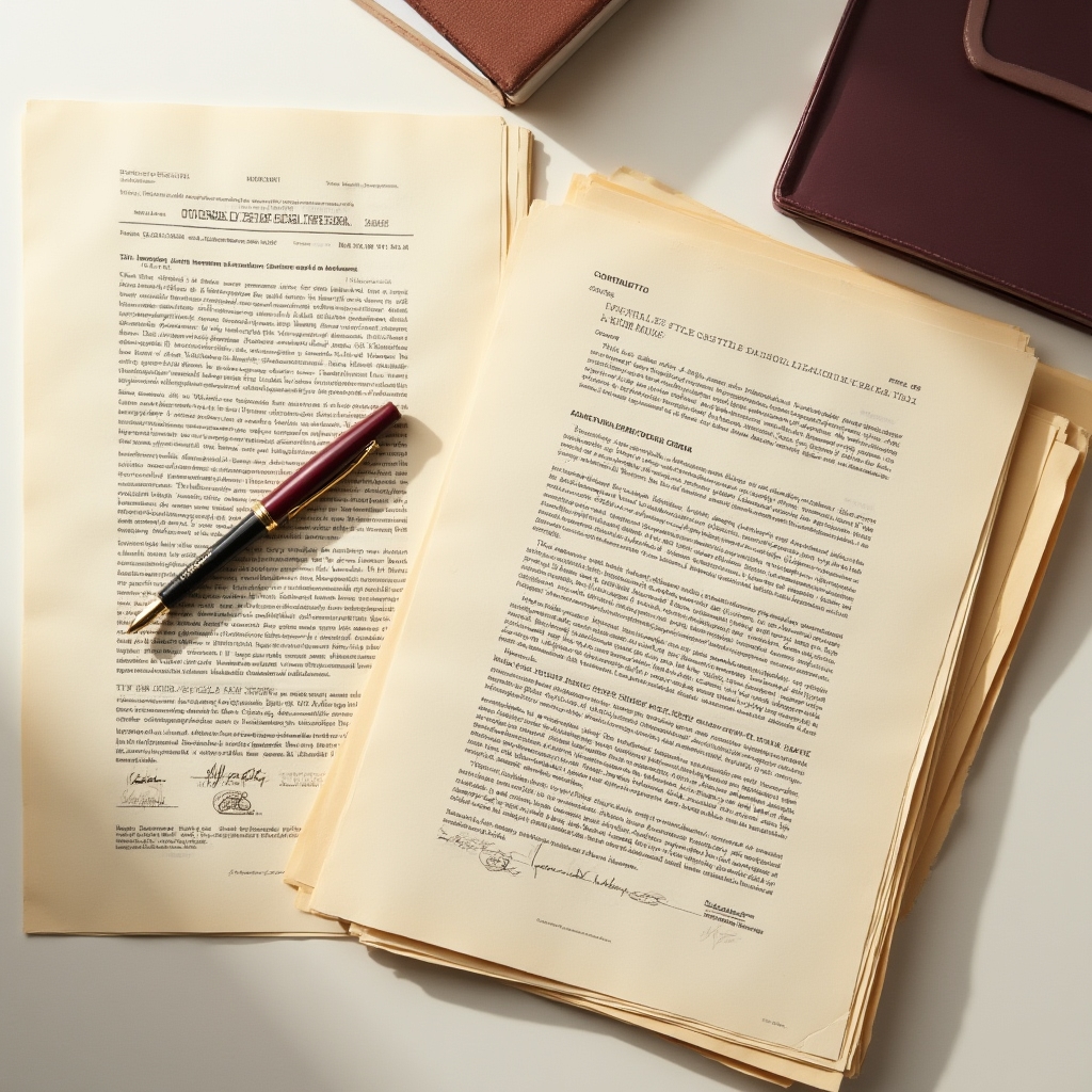 Legal documents and contracts for real estate investment structures